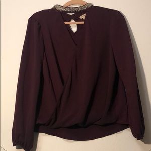 Dark Purple Blouse